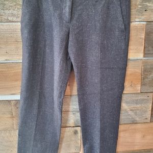 Ann Taylor LOFT Grey Marisa Wool Ankle Slacks